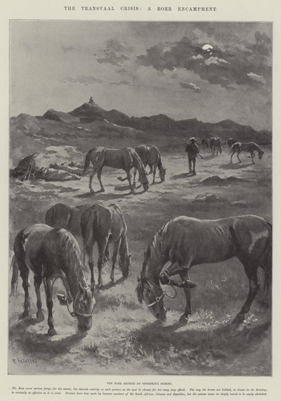 La Crise du Transvaal, un Campement Boer - Paul Frenzeny